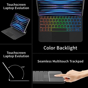 价格优惠键盘触摸板Teclado魔术键盘适用于iPad Pro 11英寸Air 5 10.9英寸 - Product Image 3