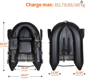 L'alta qualità ha personalizzato la barca gonfiabile del ventre del PVC di 170cm con il sedile per andare alla deriva nelle attività all'aperto di pesca - Product Image 3