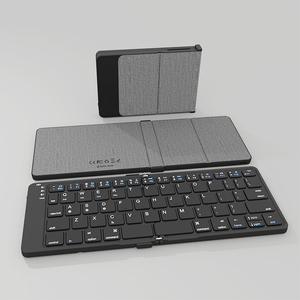 Teclado Bluetooth plegable Touchpad Aluminio Ultra Delgado Teclado plegable portátil Recargable para iOS iPads Android Ventana - Product Image 4