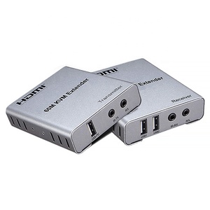 Extensor de vídeo Xput de alta calidad 60 M HDMI USB2.0 sobre Cat 5E Cat 6 HDMI 60 M KVM Extender 1080P 3D 60 metros con KVM USB - Product Image 1