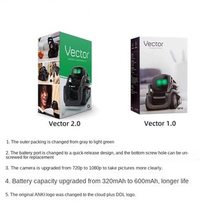 Умный робот Vector2.0 для домашних животных, рабочий стол, AI, эмоциональный диалог, компаньон, Детская Металлическая Модель, легкая музыка, развивающая электронная игрушка - Product Image 4