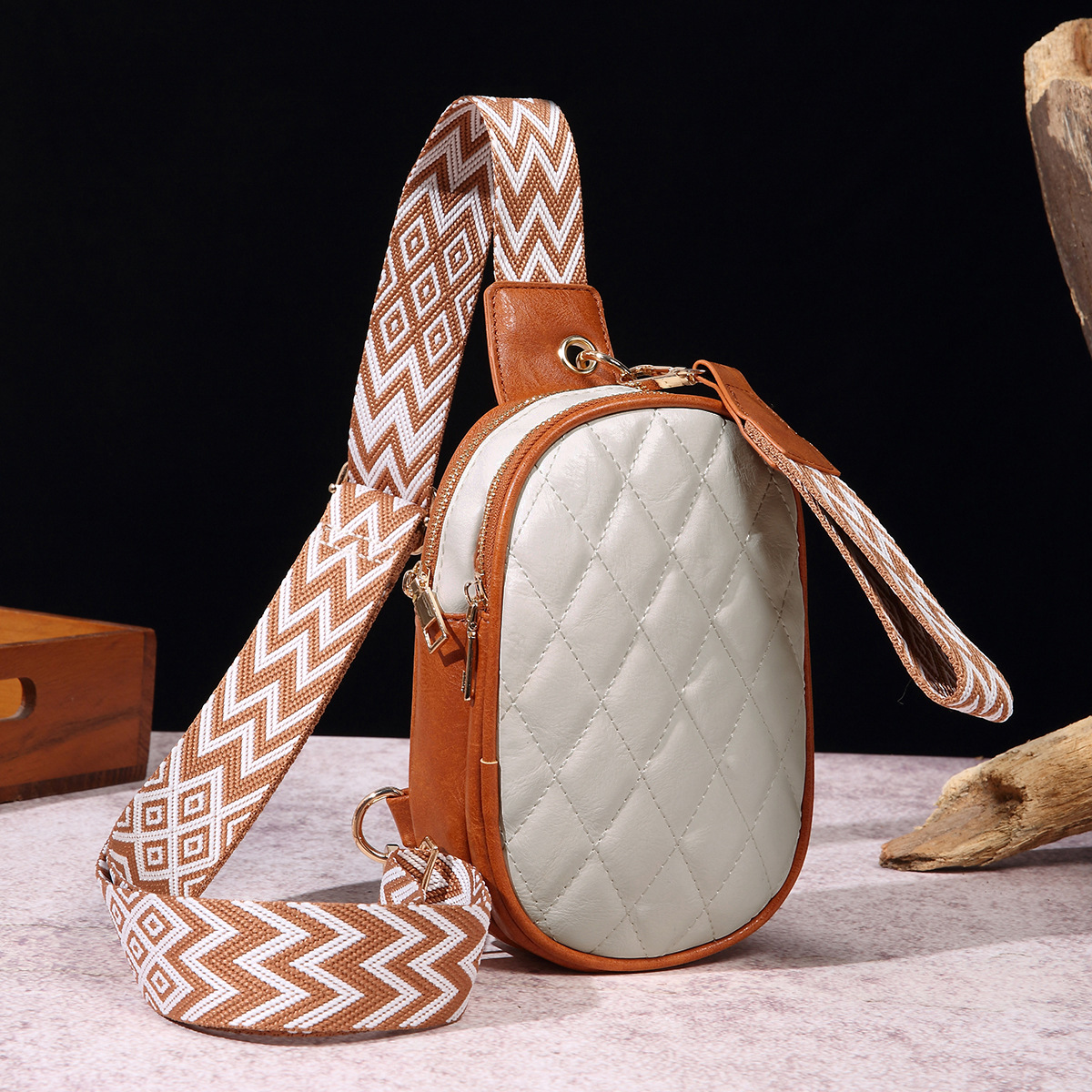 PG860 เบจ+น้ำตาล