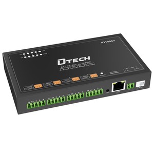 DTECH IOT9064 4 puertos RS232 RS485 a Ethernet TCP/IP convertidor servidor soporte Página Web DHCP - Product Image 1
