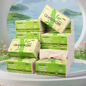 Facial <strong>Tissue</strong> ,100% Virgin Bamboo Pulp, 2/3/4 Ply,free Design Packing OEM Factory - Product Image 6