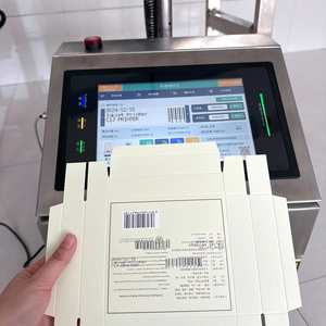 La stampante automatica a getto d'inchiostro a spruzzo continuo per bottiglie per animali domestici è dotata di codice lotto e codifica della data di scadenza - Product Image 6