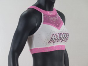 High Quality Professional Custom Female <strong>Cheer</strong> Uniform <strong>Pink</strong> Design Printed Calf Sleeves Socks Cheerleading Practice Wear - Product Image 3