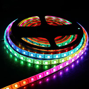 DC12V WS2812 WS2812B WS 2812b 12V 60led/m เทป LED 144พิกเซล RGB แอดเดรส WS2812b SMD 2835 5050ไฟเส้น LED อัจฉริยะ - Product Image 1