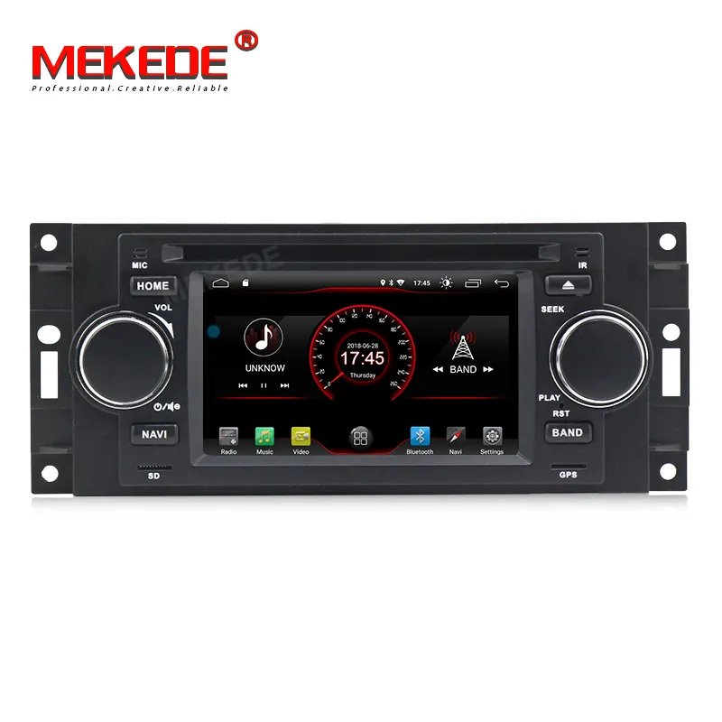 5 "DSP 2 + 16G Android 9 reproductor de DVD de coche para Dodge Jeep Grand Cherokee comandante Wrangler Chrysler 300C PT Cruiser Sebring calibre