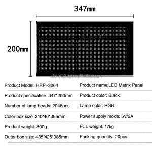 3264 schermo da tavolo rigido per APP con testo controllato, orologio di animazione Design gratuito, pannelli a matrice a Led flessibili per la pubblicità di auto - Product Image 6
