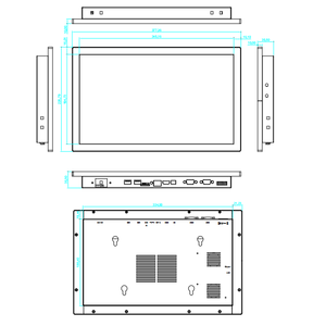 壁に取り付けられたAndroidタッチLCDディスプレイ15.6インチRS232RK3568 CPU LCDモニター (VESA取り付けオプション付き) - Product Image 6