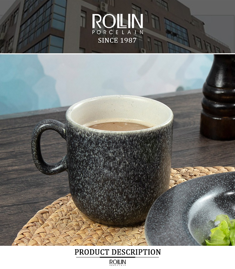 Factory Outlet 400ml Creative Glazed Western Mug Ceramic Coffee Tea Mug Porcelain Cup With Handle