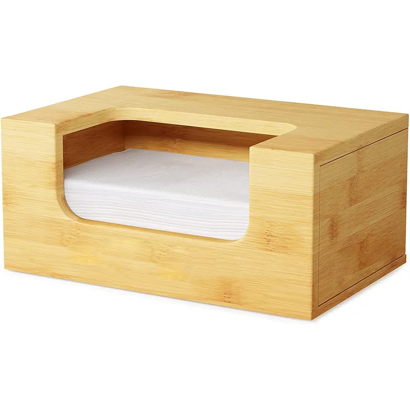 Современная бамбуковая коробка ручной работы сушилка листовой держатель с открыванием и этикетками диспенсер для салфеток для домашнего использования