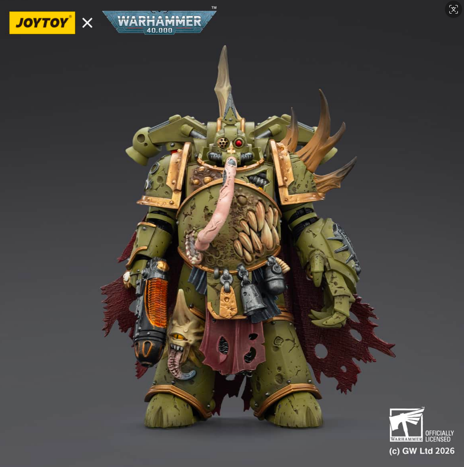Plague Marine Champion with Plasma Pistol and Power Fist"