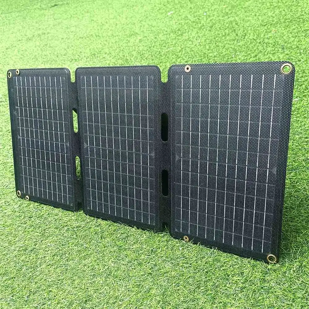 32W Folding Painel Solar Carregador Portátil com Carga Rápida Alta Eficiência Painel Solar Sunpower para o telefone móvel Camping