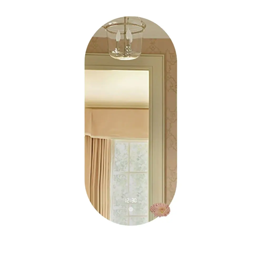 ETL CE-Espejo LED de forma Irregular redondo Rectangular, arco decorativo inteligente para ducha de baño