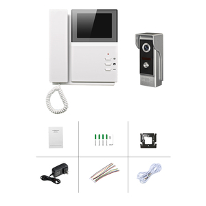 Alta calidad 4 cables 4,3 pulgadas HD Video puerta teléfono sistema de intercomunicación de 2 vías para cámara de Color al aire libre protección de seguridad de la casa - Product Image 6