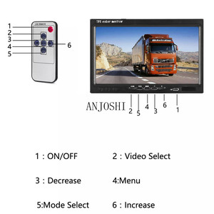 Cámara de respaldo inalámbrica para camioneta y furgoneta, sistema de Monitor HD de 7 pulgadas, cámara de visión trasera - Product Image 5
