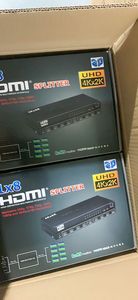 Magelei 4K 30Hz HDMI分离器1进8出8端口HDMI分离器支持4K 1080P和3D分辨率Xbox Roku Blue HDTV