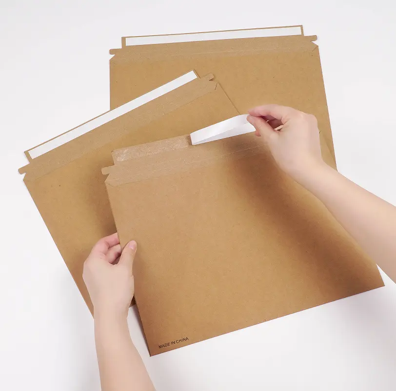 Rigid Document Photo Mailers 6.25x8.25 Stay Flat White Cardboard Envelopes Hard Card Board Back Do Not Bend Envelope Self Seal