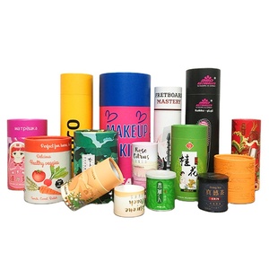 Özel çevre dostu gıda çiçek aperatifler ambalaj yuvarlak kağit kutu - Product Image 1