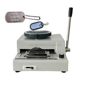 Macchina per goffratura con codice manuale a 72 caratteri in Pvc