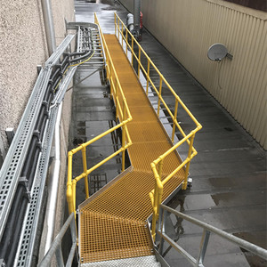 走道成型玻璃化格栅38方网高强度防滑轻质阻燃剂