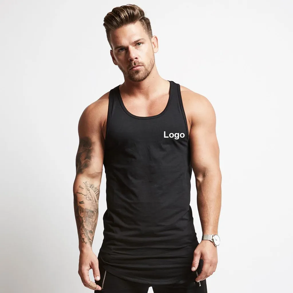 Wholesale Gym Sport Workout Tank Top Fitness Apparel Quick Dry Waistcoat Vest For Men tshirt Clothes