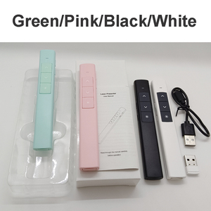 Presentatore Wireless USB con puntatore a luce verde Laser penna puntatore telecomando PPT per presentatore di presentazione Powerpoint PPT - Product Image 4