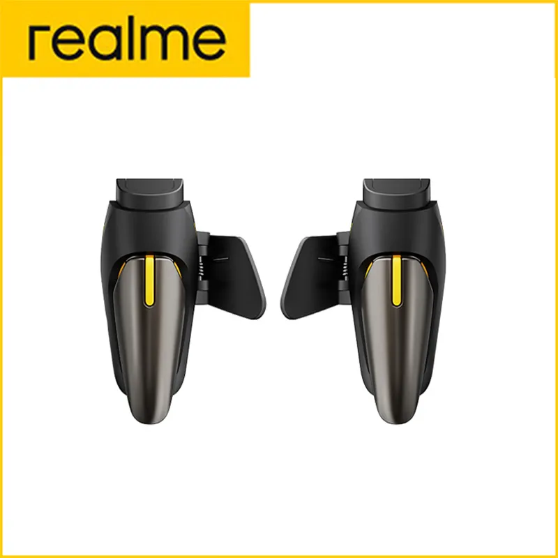 Originele Realme Mobiele Game Trigger Accessoires Metalen Fysieke Knoppen Voor Latency-Gratis Controle Gaming Muis Touch Gamepa Pubg