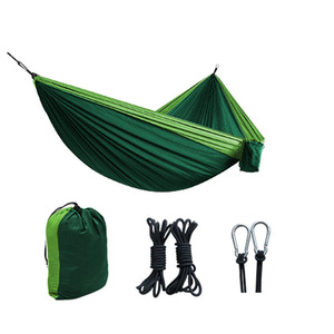 Hợp Thời Trang Trọng Lượng Nhẹ <span class=keywords><strong>Nylon</strong></span> 2-Người Cắm Trại Võng Cho Ngoài Trời Săn Bắn Sinh Tồn Di Động Sân Vườn Giải Trí Dù Thiết Kế - Product Image 1