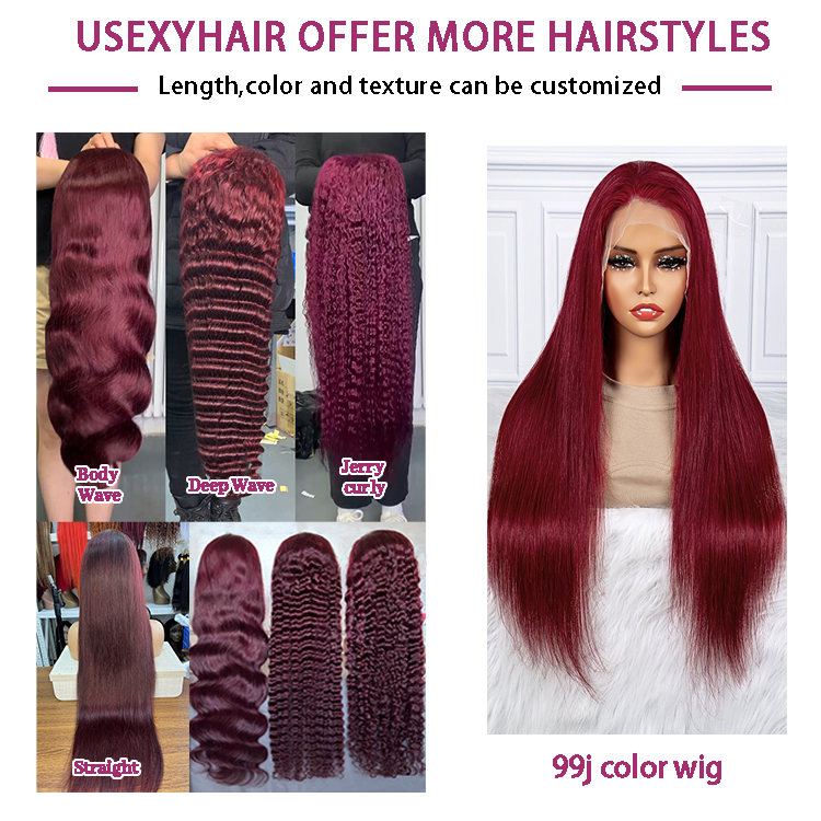Cabello color borgoña 99J