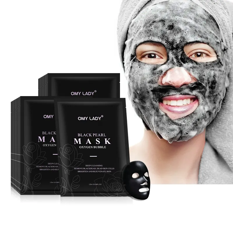 Omy lady-mascarilla de respiración carbonizada, OEM/ODM, para limpieza de poros y cuidado de la piel