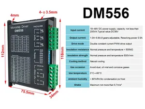 Driver Microstep DM542 DM556 DM860H 42/57/86 Nema17 Nema23 componenti elettronici motore Microstep guscio Brushless 42/57/86 Nema17 - Product Image 3