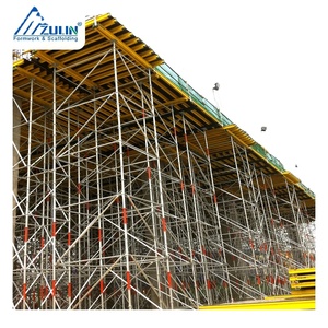 ZULIN European Style Galvanized Steel <strong>Modular</strong> Movable <strong>Scaffolding</strong> Prop Floor Slab Beam Formwork <strong>System</strong> Hotels Certified SGS - Product Image 1