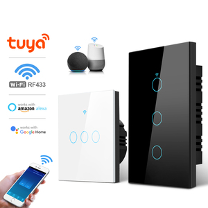 Tuya חכם חיים wifi מגע חכם 110v 220v alexa & google בית תואם Google מערכת ההפעלה מרחוק