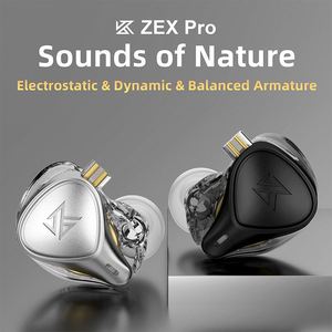 <strong>Original</strong> KZ ZEX Pro 3.5mm Wired Earpbudswith 1ED+1DD+1BA Electrostatic Hybrid in Ear Monitoring Earphones - Product Image 4