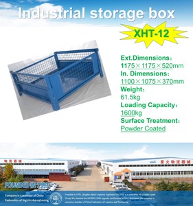 Industrial Foldable &amp; <strong>Stackable</strong> Steel Metal Storage <strong>Crates</strong> Box Pallet with <strong>Wire</strong> <strong>Mesh</strong> Stillage Cargo &amp; Storage Equipment - Product Image 2