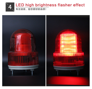 Luz de advertencia de sirena de alarma audible y visual de alto decibelio con altavoz impermeable para sistema de seguridad del hogar - Product Image 6