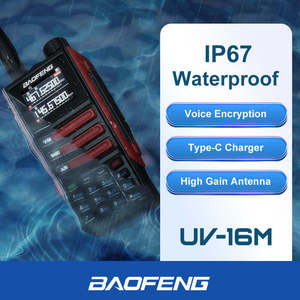 Chất lượng tốt Baofeng UV-16M V2 10W 999ch Dual Band phát thanh IPX7 Walkie Talkie hai cách phát thanh Hot Bán - Product Image 5