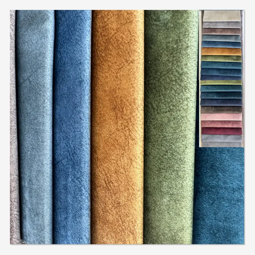 Moda nuevo diseño microfibra tapicería muebles tela para muebles sofá tapicería se puede utilizar en poliéster reciclado
