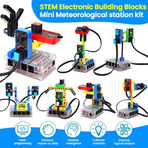 STEM Robot Kit Elektronische Bausteine Sensor modul Mini Meteoro logical Station Kit für Arduino mit KidsUno Board