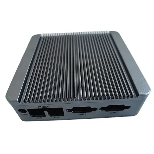 Fanless mini pc alumínio liga controle industrial micro computador caso gabinete fábrica fornecimento direto para 120*120mm motherboard