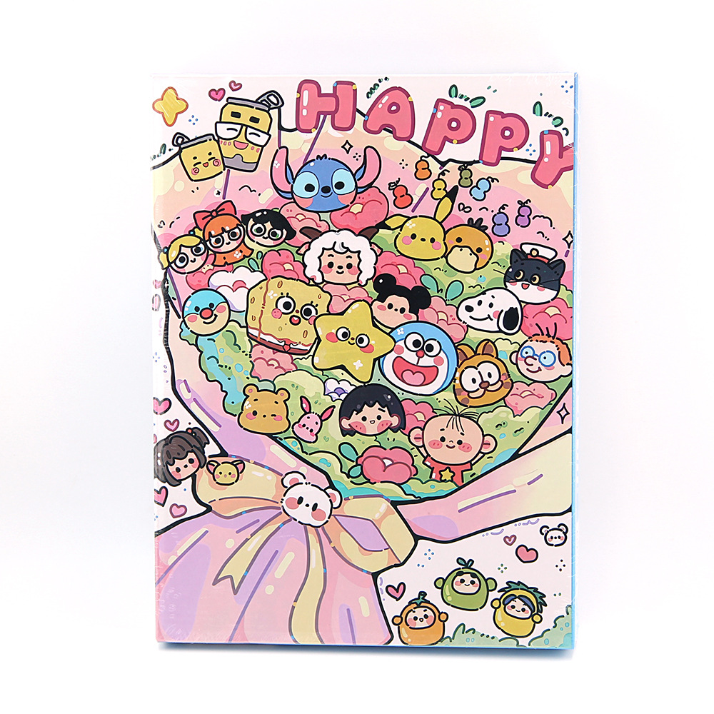 H0020 bouquet de dessin animé épaissi-1000 pièces