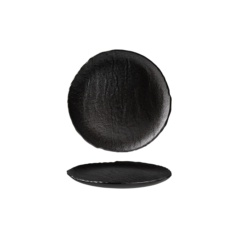 RYS0006670 Plato negro mate 9"
