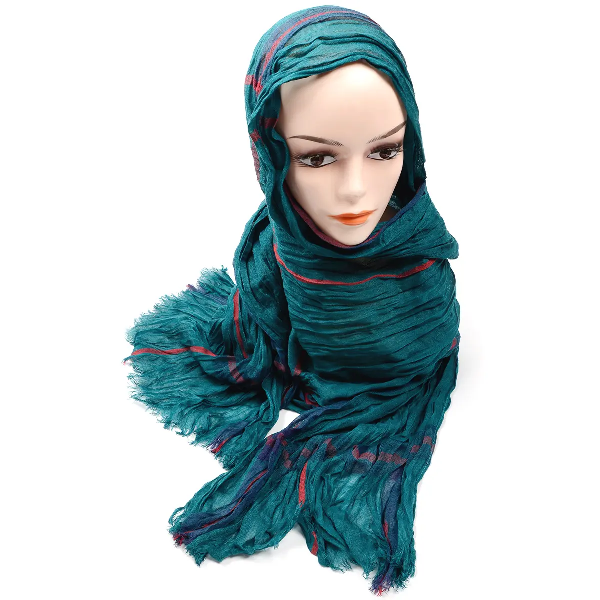 Hamocigia גבירותיי 100% ויסקוזה בד המוסלמי חיג 'אב אופנה צעיף מלזיה הערבי