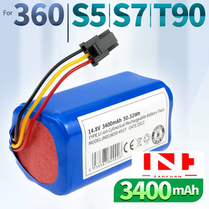 แบตเตอรี่อะไหล่สำหรับเปลี่ยนเครื่องดูดฝุ่นหุ่นยนต์14.8V สำหรับ S5 360 S7 X9 T90 S7Pro 3500mAh - Product Image 3