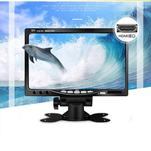 Monitor LCD TFT de 7 pulgadas con entrada AV VGA Pantalla de cámara de visión trasera para automóvil/autobús con ayuda de marcha atrás de audio - Product Image 6