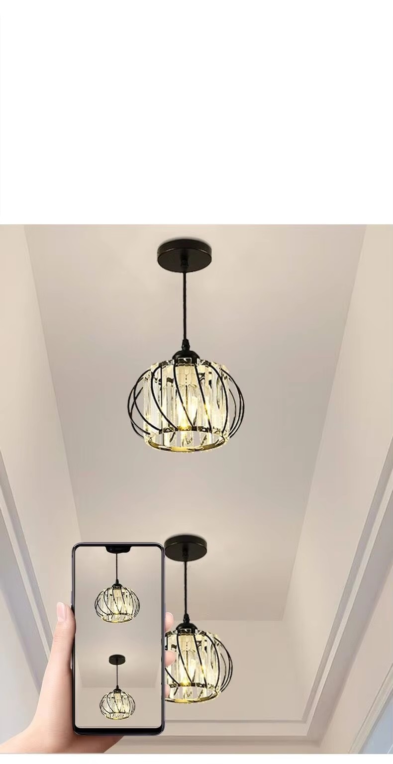 Black:Single Pendant Lantern B