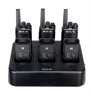 6Pack <strong>Retevis</strong> RT68 Walkie Talkie with Muti Rapid Charger 2W FRS 16CH Handheld Two Way Radio Set with GANG Dock Charger - Product Image 4