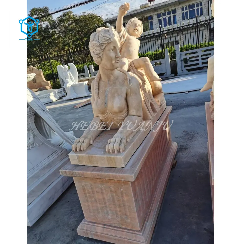 Sfinge in pietra di marmo di alta qualità antica scultura per la vendita